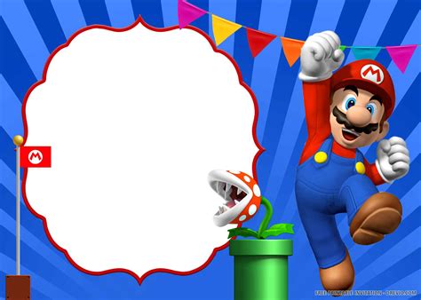 Super Mario Invitation Template